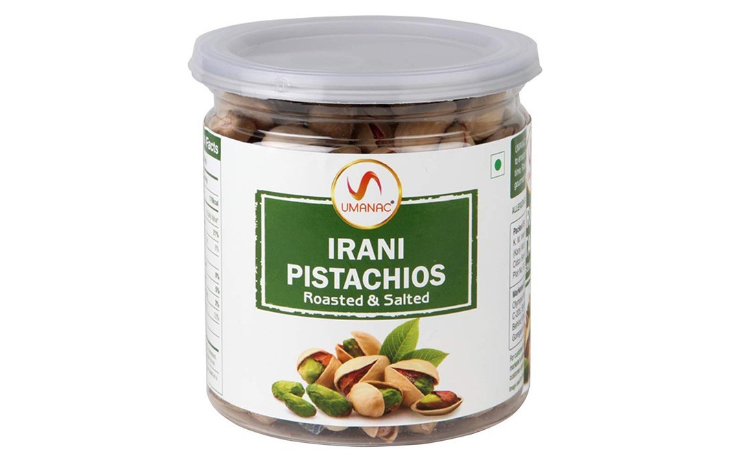 Umanac Irani Pistachios, Roasted & Salted   Jar  200 grams